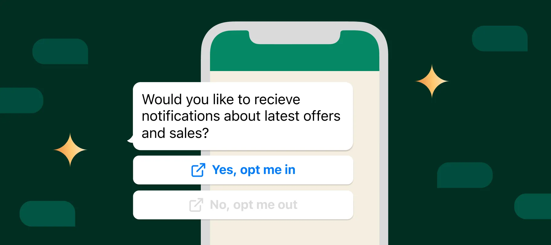 Opt-in, opt-out et bouton QUITTER sur WhatsApp
